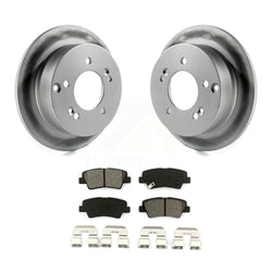 Rear Coated Disc Brake Rotors And Semi-Metallic Pads Kit For Hyundai Sonata 2.4L KGS-101310