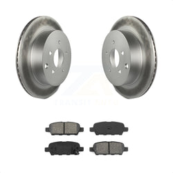 Rear Coated Disc Brake Rotors And Semi-Metallic Pads Kit For Nissan Murano INFINITI Pathfinder QX60 Q50 Quest FX35 JX35 Q60 M37 QX70 Q70 Q70L FX45 FX37 M56 M35h KGS-101321