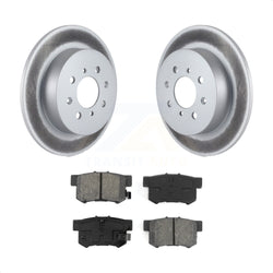 Rear Coated Disc Brake Rotors And Semi-Metallic Pads Kit For Honda Civic Acura EL KGS-101326