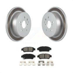 Rear Coated Disc Brake Rotors And Semi-Metallic Pads Kit For 2004-2010 Toyota Sienna KGS-101333