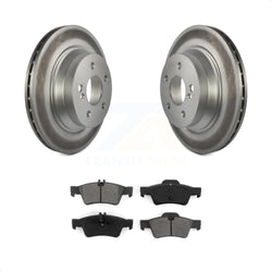 Rear Coated Disc Brake Rotors And Semi-Metallic Pads Kit For Mercedes-Benz E350 E320 E500 CLS550 E400 CLS500 CLS400 E550 E63 AMG KGS-101337