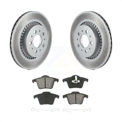 Rear Coated Disc Brake Rotors And Semi-Metallic Pads Kit For 2003-2014 Volvo XC90 KGS-101338