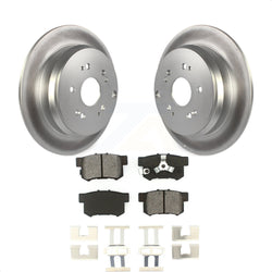 Rear Coated Disc Brake Rotors And Semi-Metallic Pads Kit For Honda CR-V Acura RDX KGS-101343