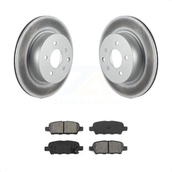 Rear Coated Disc Brake Rotors And Semi-Metallic Pads Kit For Nissan INFINITI Maxima G37 G35 M35 370Z 350Z QX50 EX35 G25 M45 Q40 EX37 Z KGS-101350