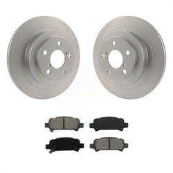 Rear Coated Disc Brake Rotors And Semi-Metallic Pads Kit For Subaru Legacy KGS-101354