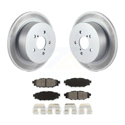 Rear Coated Disc Brake Rotors And Semi-Metallic Pads Kit For Subaru Outback Legacy KGS-101356