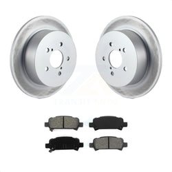 Rear Coated Disc Brake Rotors And Semi-Metallic Pads Kit For 2008-2009 Subaru Legacy 3.0L With 17" Factory Wheels KGS-101357