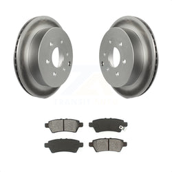 Rear Coated Disc Brake Rotors And Semi-Metallic Pads Kit For 2006-2007 Nissan Xterra KGS-101359