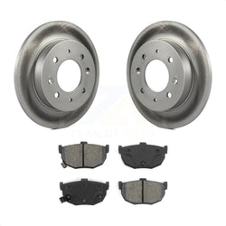 Rear Coated Disc Brake Rotors And Semi-Metallic Pads Kit For Kia Spectra Spectra5 KGS-101362