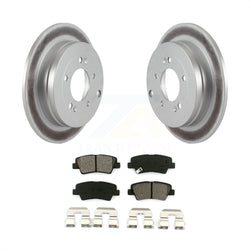 Rear Coated Disc Brake Rotors And Semi-Metallic Pads Kit For 2007-2009 Kia Amanti KGS-101365