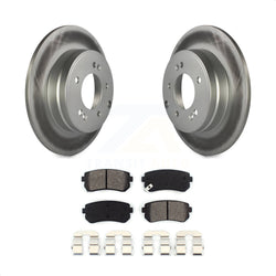 Rear Coated Disc Brake Rotors And Semi-Metallic Pads Kit For Hyundai Sonata Tucson Kia Cadenza KGS-101368