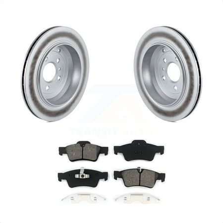 Rear Coated Disc Brake Rotors And Semi-Metallic Pads Kit For Mercedes-Benz ML350 GL450 R350 GL550 GL350 ML500 ML550 GL320 R500 R320 KGS-101373 by Transit Auto