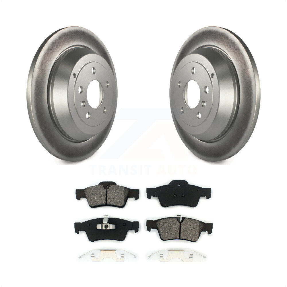 Rear Coated Disc Brake Rotors And Semi-Metallic Pads Kit For Mercedes-Benz ML350 R350 ML500 ML320 R500 R320 ML450 KGS-101374 by Transit Auto
