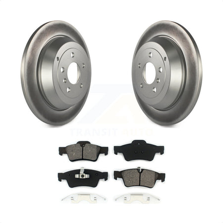 Rear Coated Disc Brake Rotors And Semi-Metallic Pads Kit For Mercedes-Benz ML350 R350 ML500 ML320 R500 R320 ML450 KGS-101374 by Transit Auto
