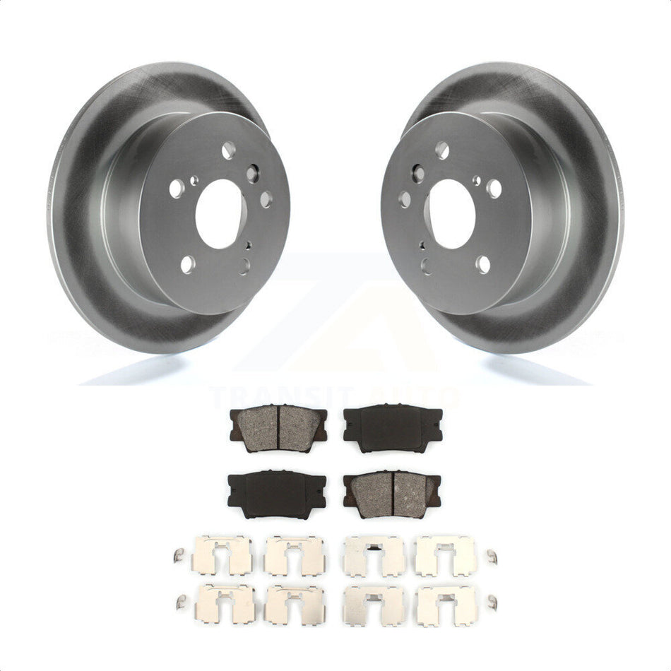 Rear Coated Disc Brake Rotors And Semi-Metallic Pads Kit For Toyota Camry Lexus ES350 Avalon KGS-101379 by Transit Auto