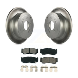 Rear Coated Disc Brake Rotors And Semi-Metallic Pads Kit For 2007-2009 Hyundai Santa Fe KGS-101384