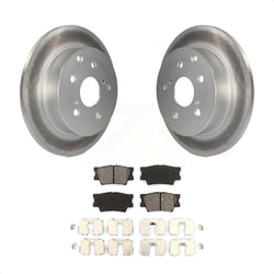 Rear Coated Disc Brake Rotors And Semi-Metallic Pads Kit For Toyota RAV4 Lexus HS250h KGS-101385