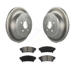 Rear Coated Disc Brake Rotors And Semi-Metallic Pads Kit For Lexus IS250 IS350 KGS-101388