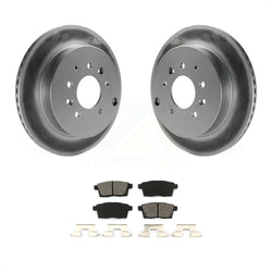Rear Coated Disc Brake Rotors And Semi-Metallic Pads Kit For Ford Edge Mazda CX-7 Lincoln MKX KGS-101398