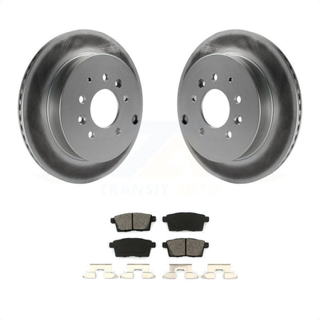 Rear Coated Disc Brake Rotors And Semi-Metallic Pads Kit For Ford Edge Mazda CX-7 Lincoln MKX KGS-101398 by Transit Auto