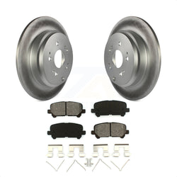Rear Coated Disc Brake Rotors And Semi-Metallic Pads Kit For Honda Odyssey Pilot Acura MDX ZDX KGS-101400