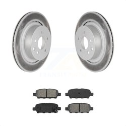 Rear Coated Disc Brake Rotors And Semi-Metallic Pads Kit For Infiniti G37 G35 Q60 INFINITI KGS-101401