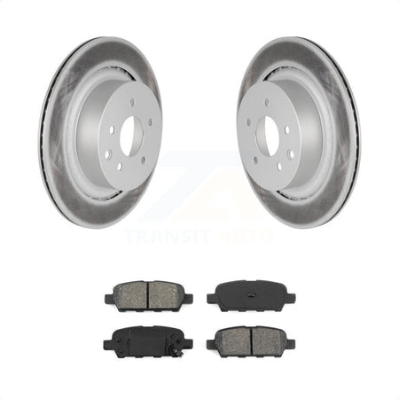 Rear Coated Disc Brake Rotors And Semi-Metallic Pads Kit For Infiniti G37 G35 Q60 INFINITI KGS-101401 by Transit Auto