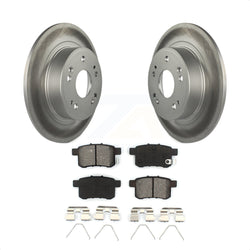 Rear Coated Disc Brake Rotors And Semi-Metallic Pads Kit For Honda Accord Acura TSX KGS-101402