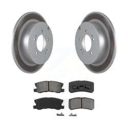 Rear Coated Disc Brake Rotors And Semi-Metallic Pads Kit For Mitsubishi Lancer Outlander KGS-101409