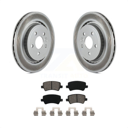 Rear Coated Disc Brake Rotors And Semi-Metallic Pads Kit For Volvo S60 XC70 S80 V60 V70 KGS-101416 by Transit Auto