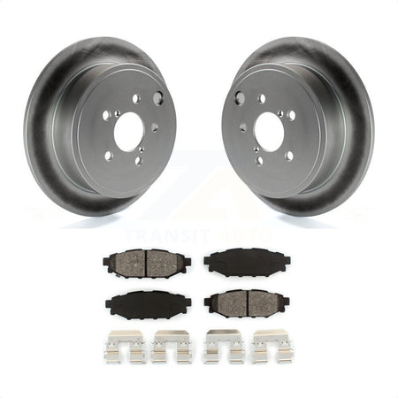 Rear Coated Disc Brake Rotors And Semi-Metallic Pads Kit For Subaru Outback Impreza Forester Legacy Scion FR-S BRZ WRX KGS-101422 by Transit Auto