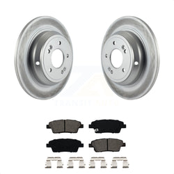 Rear Coated Disc Brake Rotors And Semi-Metallic Pads Kit For Hyundai Genesis G80 Kia K900 KGS-101432