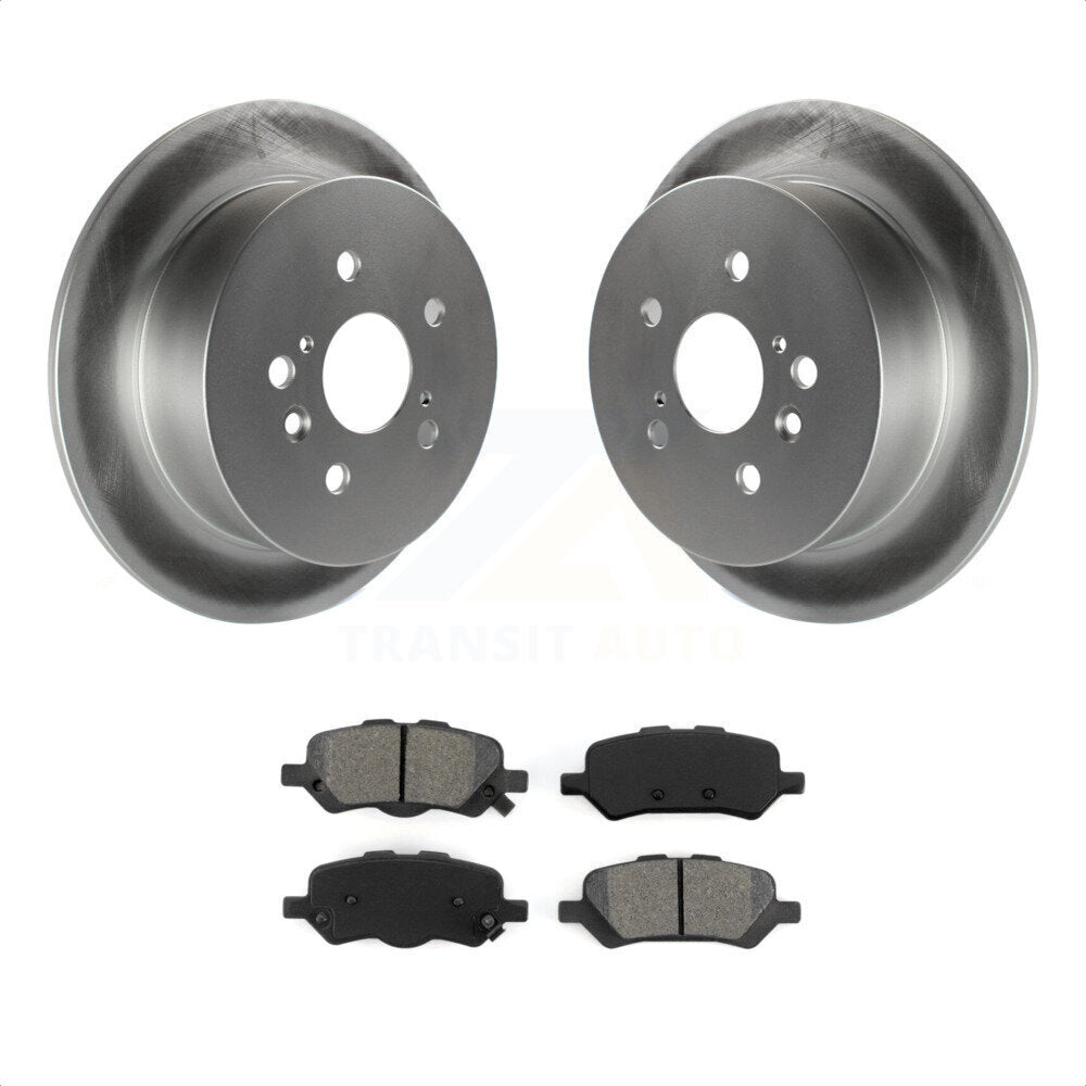 Rear Coated Disc Brake Rotors And Semi-Metallic Pads Kit For 2009-2016 Toyota Venza KGS-101434 by Transit Auto