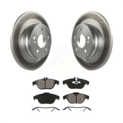 Rear Coated Disc Brake Rotors And Semi-Metallic Pads Kit For Mercedes-Benz C300 C250 C230 KGS-101435