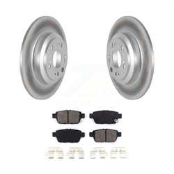 Rear Coated Disc Brake Rotors And Semi-Metallic Pads Kit For 2009-2014 Acura TL KGS-101436