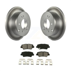 Rear Coated Disc Brake Rotors And Semi-Metallic Pads Kit For 2010-2013 Kia Soul KGS-101439
