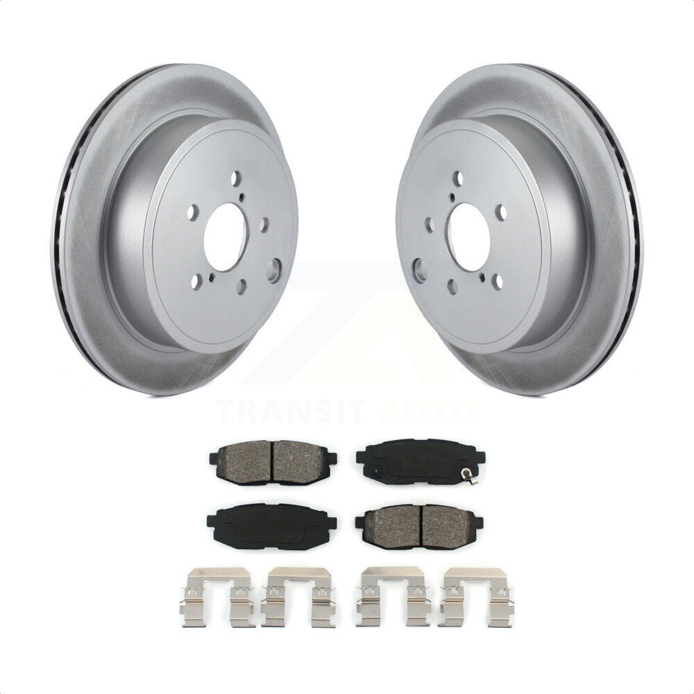 Rear Coated Disc Brake Rotors And Semi-Metallic Pads Kit For Subaru Outback Legacy Scion FR-S BRZ Toyota 86 KGS-101447 by Transit Auto