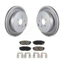 Rear Coated Disc Brake Rotors And Semi-Metallic Pads Kit For Subaru Outback Legacy Scion FR-S BRZ Toyota 86 KGS-101447