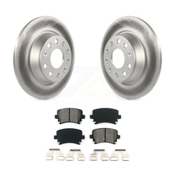 Rear Coated Disc Brake Rotors And Semi-Metallic Pads Kit For Volkswagen Tiguan CC Jetta Audi Passat GTI A3 Eos Q3 Limited Quattro KGS-101448