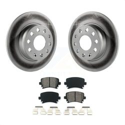 Rear Coated Disc Brake Rotors And Semi-Metallic Pads Kit For Volkswagen GTI KGS-101449