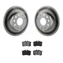 Rear Coated Disc Brake Rotors And Semi-Metallic Pads Kit For Volkswagen Beetle Golf With 272mm Diameter Rotor KGS-101451