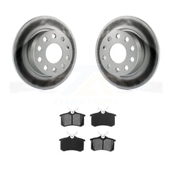 Rear Coated Disc Brake Rotors And Semi-Metallic Pads Kit For Volkswagen Jetta Beetle Golf SportWagen KGS-101457