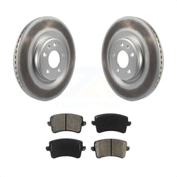 Rear Coated Disc Brake Rotors And Semi-Metallic Pads Kit For Audi Q5 A5 SQ5 Quattro S5 A4 KGS-101458
