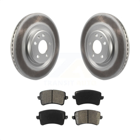 Rear Coated Disc Brake Rotors And Semi-Metallic Pads Kit For Audi Q5 A5 SQ5 Quattro S5 A4 KGS-101458 by Transit Auto