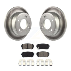 Rear Coated Disc Brake Rotors And Semi-Metallic Pads Kit For Hyundai Elantra Tucson Kia Sportage KGS-101459