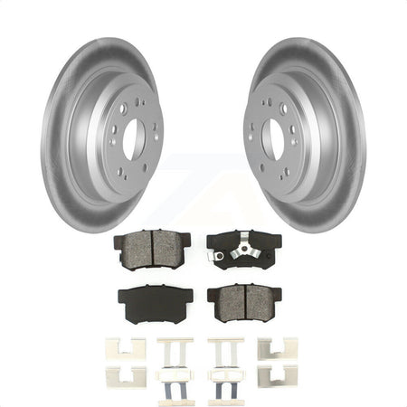 Rear Coated Disc Brake Rotors And Semi-Metallic Pads Kit For Honda Crosstour Accord KGS-101460 by Transit Auto