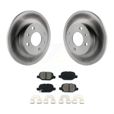 Rear Coated Disc Brake Rotors And Semi-Metallic Pads Kit For Fiat 500 KGS-101462 by Transit Auto