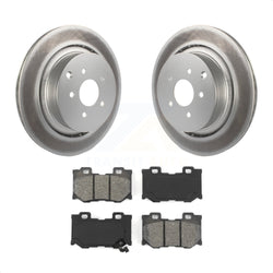 Rear Coated Disc Brake Rotors And Semi-Metallic Pads Kit For INFINITI Q50 M37 Q60 Q70 Q70L QX70 M56 FX50 KGS-101463