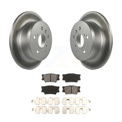 Rear Coated Disc Brake Rotors And Semi-Metallic Pads Kit For Toyota Camry Lexus ES350 Avalon ES300h KGS-101468