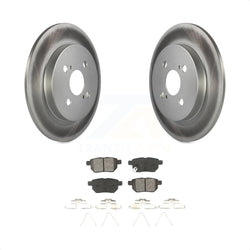 Rear Coated Disc Brake Rotors And Semi-Metallic Pads Kit For 2012-2018 Toyota Yaris KGS-101472
